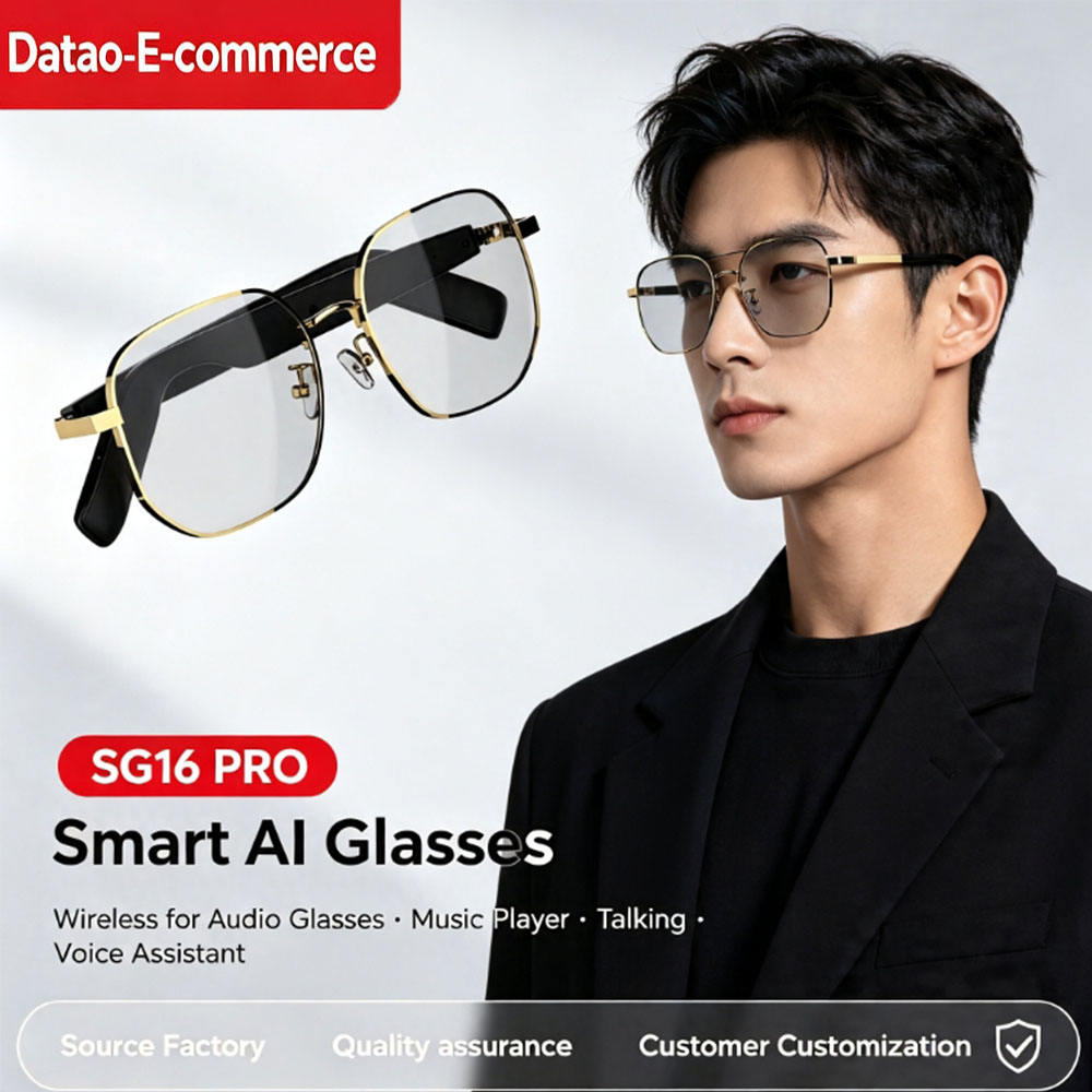 SG16 PRO Wireless for Audio Glasses Music Player Talking Voice Assistant AI Assistant Touch Control IPX-4 Waterproof