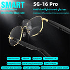 SG16 PRO Wireless for Audio Glasses Music Player Talking Voice Assistant AI Assistant Touch Control IPX-4 Waterproof