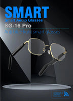 SG16 PRO Wireless for Audio Glasses Music Player Talking Voice Assistant AI Assistant Touch Control IPX-4 Waterproof