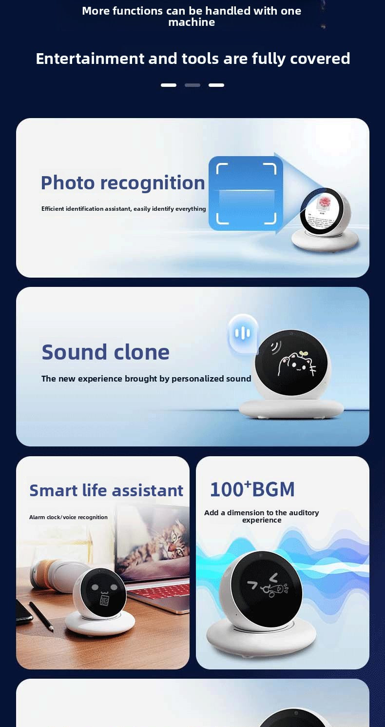 Factory OEM DiMi Desktop AI Robot Car Assistant 4G/WiFi Desktop Companion Emotional Exchange Partner Growing Robot 100+ Emojis