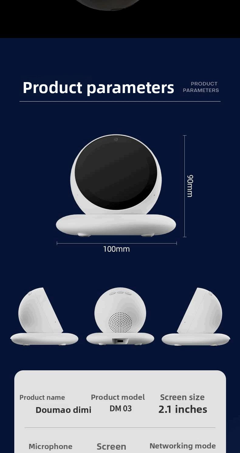 Factory OEM DiMi Desktop AI Robot Car Assistant 4G/WiFi Desktop Companion Emotional Exchange Partner Growing Robot 100+ Emojis
