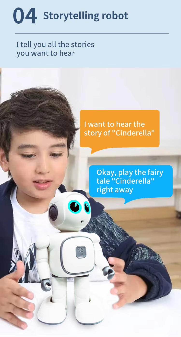 R8 Generic AI Programming Educational Robot - Interactive Voice Commands, Music, Dance, Storytelling, Educational Robot for Kids