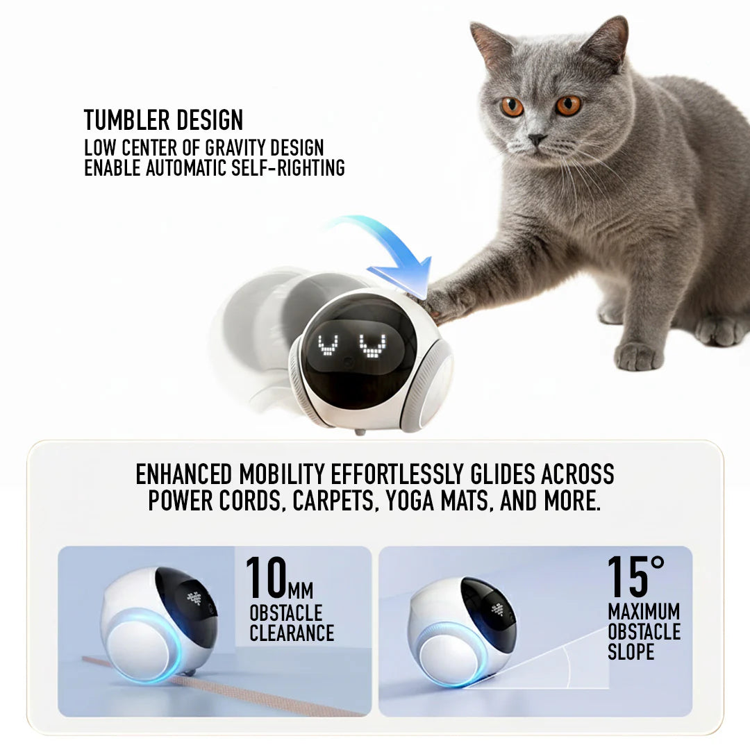 Magic S1 Indoor Security Robot Camera 1080P Portable Pet Camera with App Control Two-Way Audio, Night Vision, Automatic Charging