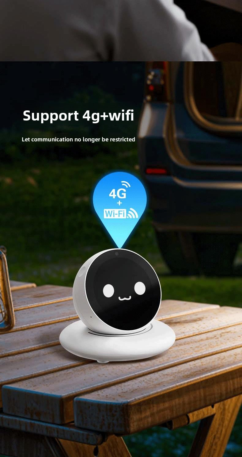 Factory OEM DiMi Desktop AI Robot Car Assistant 4G/WiFi Desktop Companion Emotional Exchange Partner Growing Robot 100+ Emojis