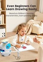 Drawing Robot Interactive Educational Drawing Robot, Magic Painting Robot Toy for Girls and Boys