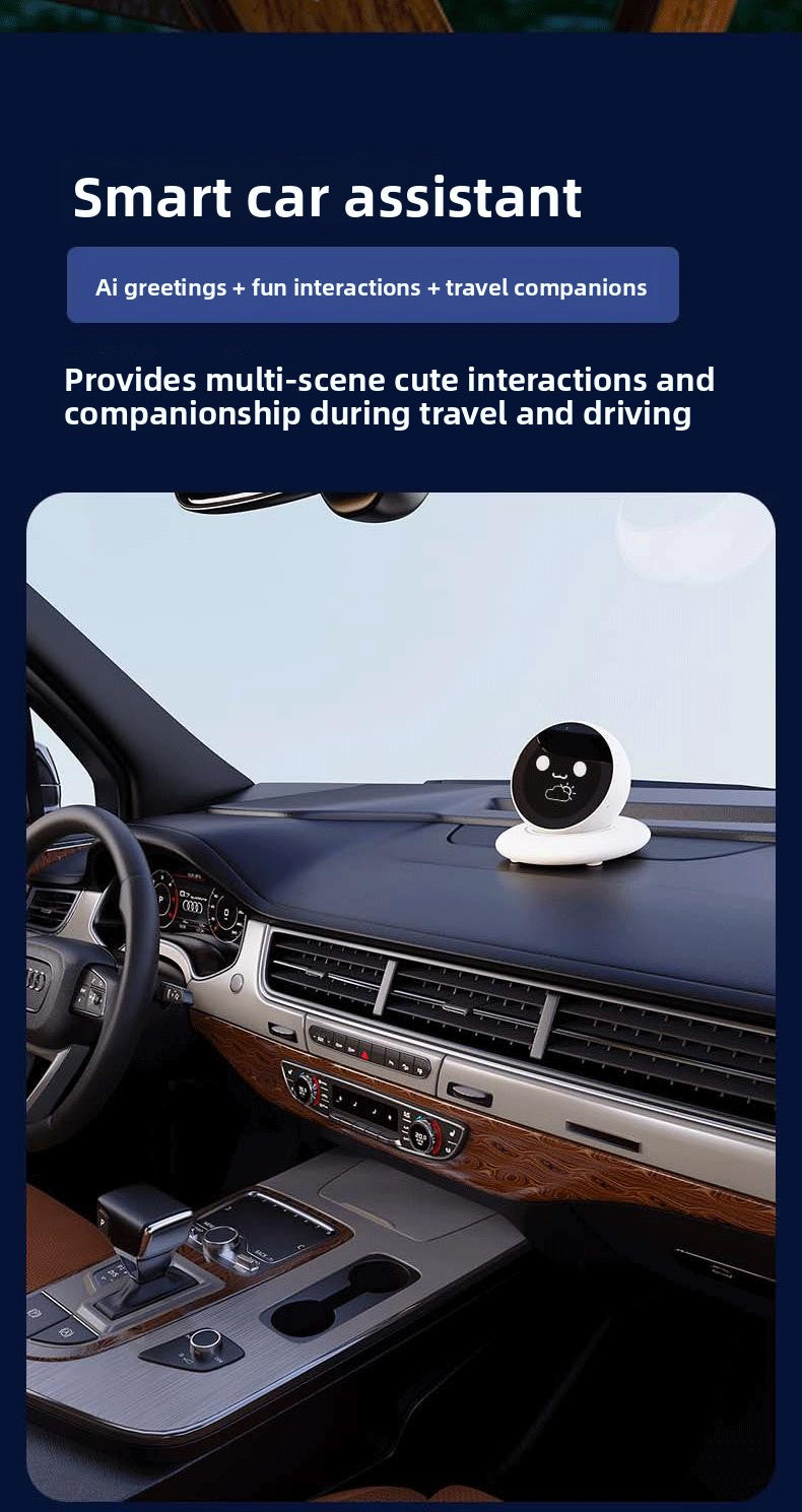 Factory OEM DiMi Desktop AI Robot Car Assistant 4G/WiFi Desktop Companion Emotional Exchange Partner Growing Robot 100+ Emojis