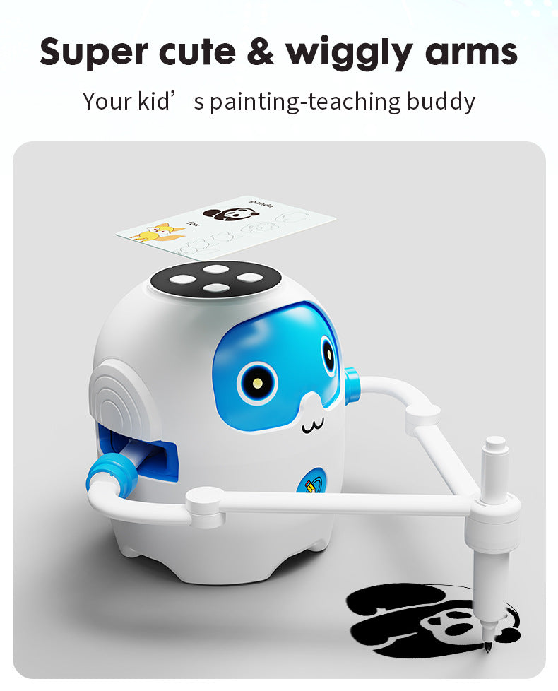 Drawing Robot Interactive Educational Drawing Robot, Magic Painting Robot Toy for Girls and Boys