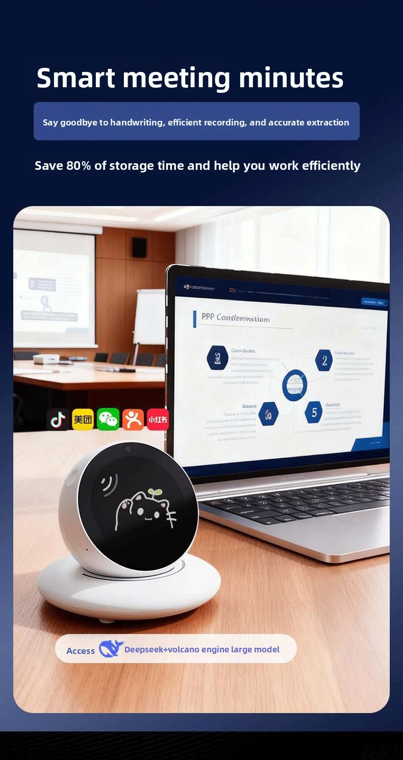 Factory OEM DiMi Desktop AI Robot Car Assistant 4G/WiFi Desktop Companion Emotional Exchange Partner Growing Robot 100+ Emojis